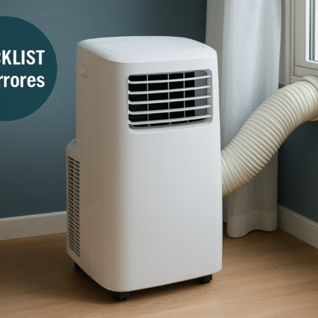 Checklist para aire acondicionado portátil 12 000–14 000 BTU