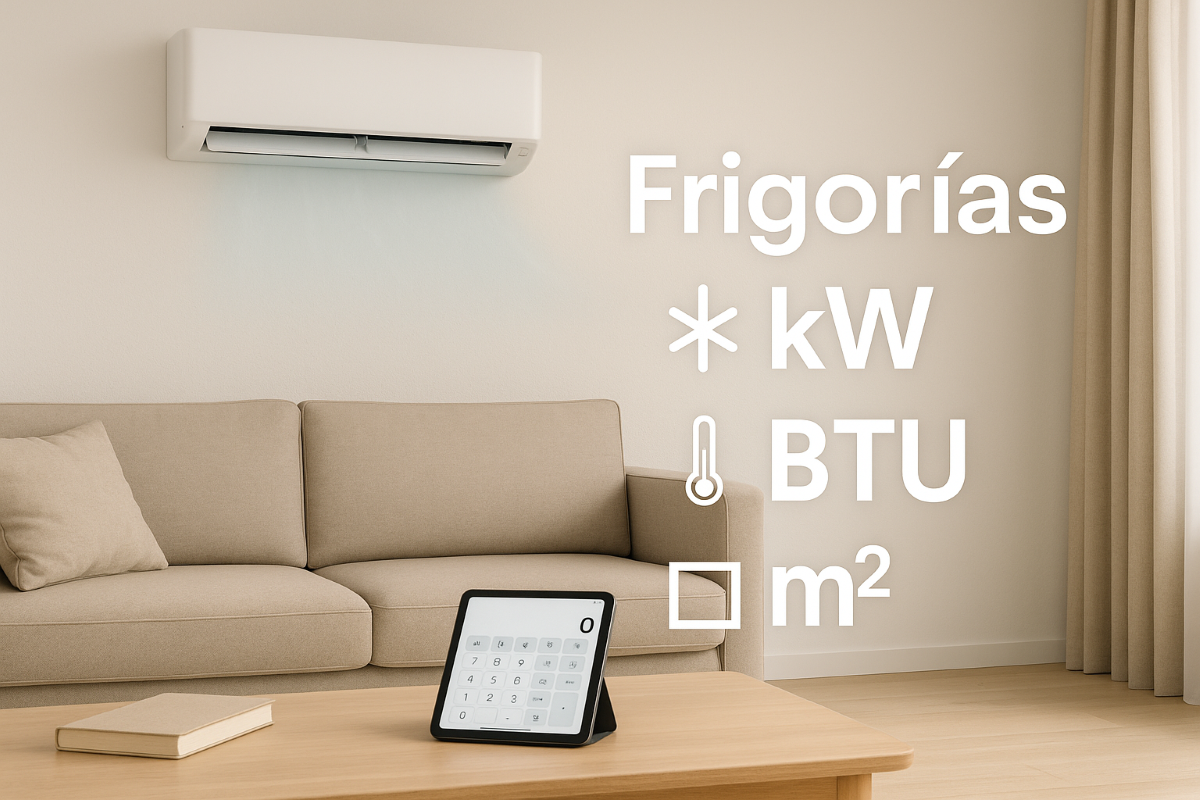 Cómo calcular frigorías/kW/BTU por m² (Incluye Calculadora)