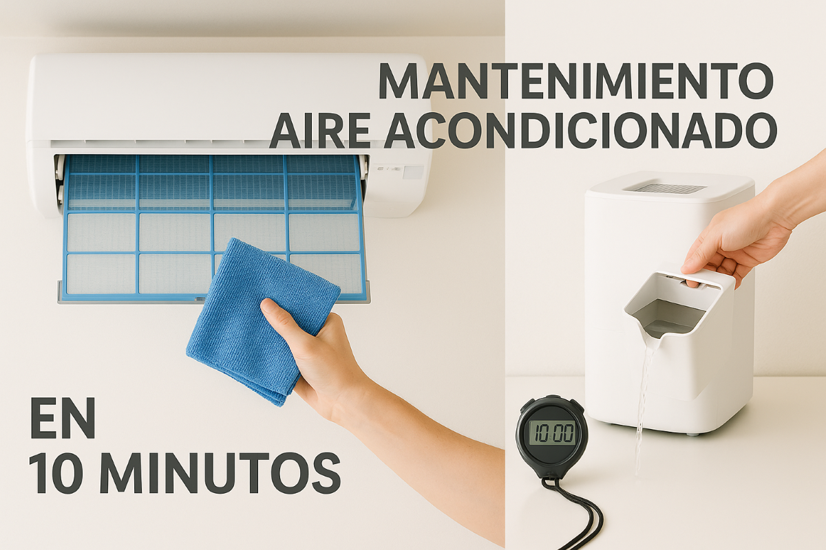 Mantenimiento en 10 minutos: aire acondicionado y deshumidificador