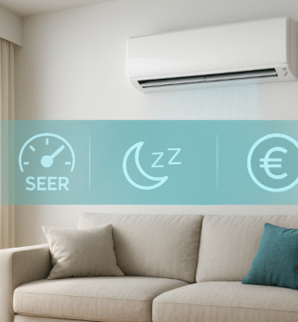 Split 3,5 kW para 30–40 m²: ruido (dB(A)), SEER y coste €/mes