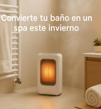 climatiza bien tu baño este invierno. Bañera de baño con agua caliente, vapor de agua saliendo de la bañera.