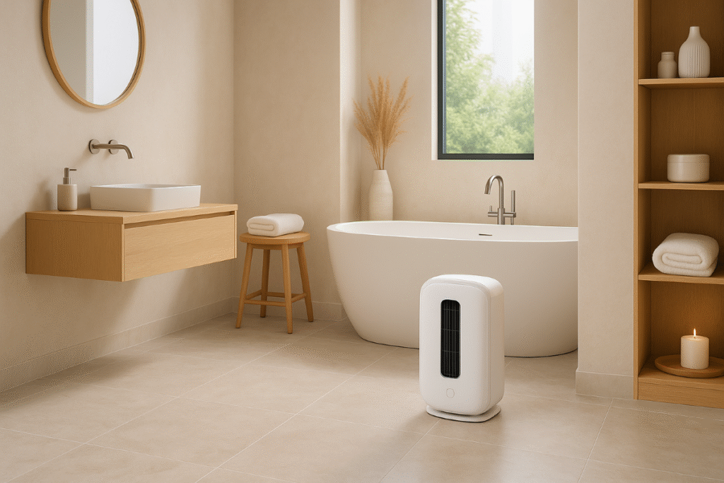 El calefactor de baño. Estos aparatos están diseñados para una cosa: calentar espacios pequeños muy rápido. 